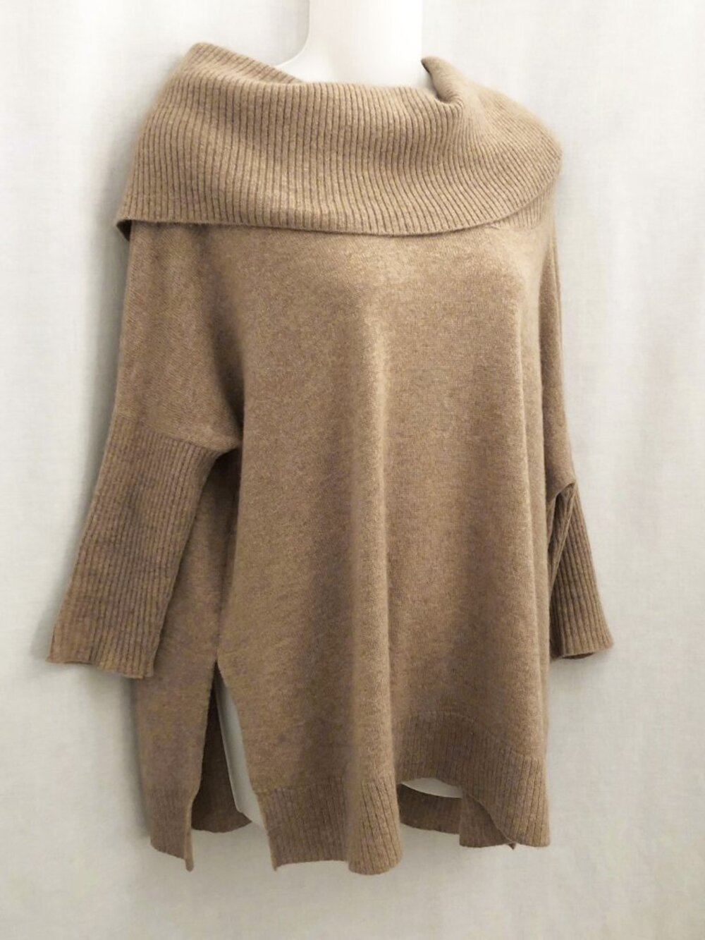 Cullen Cowl Neck Draped Oversized Sweater Petite Small